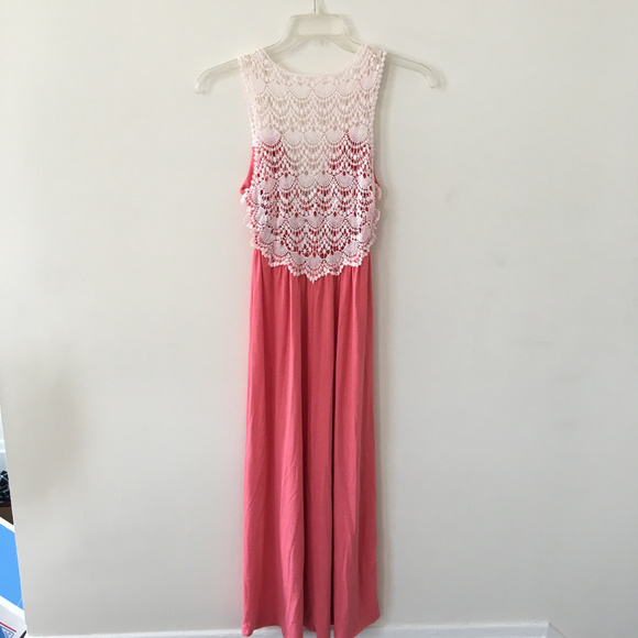 POOF Maxi Dress with Crotchet Lace Back - Picture 3 of 6